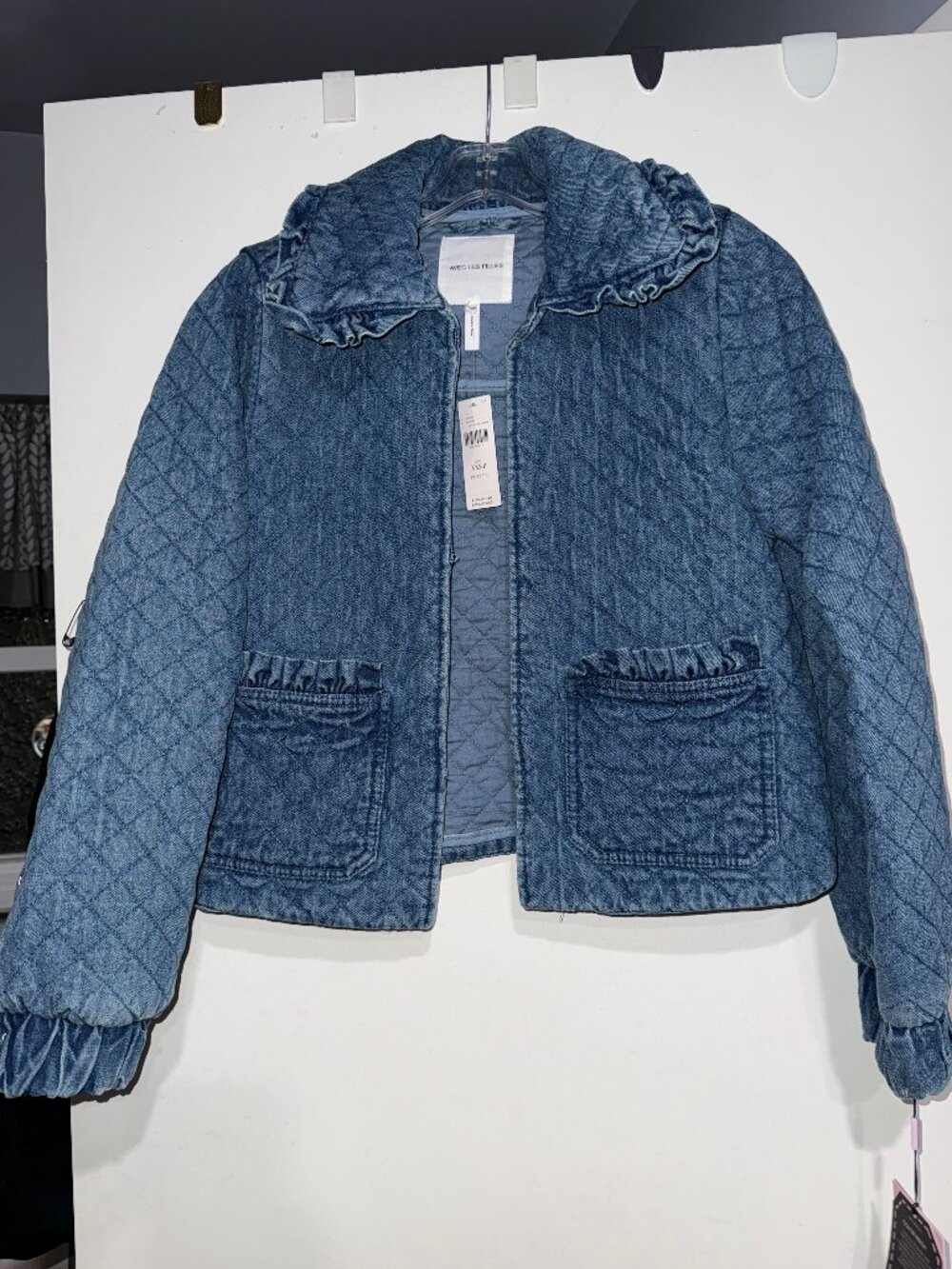 "AVEC LES FILLES" DENIM BLUE WOMENS JACKET- BRAND NEW SIZE XXS PETITE